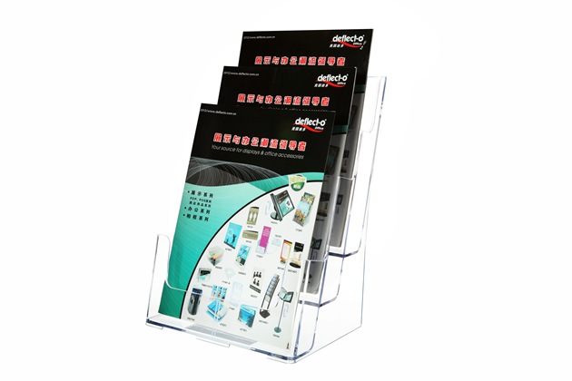 三層資料架有機(jī)玻璃制品77301